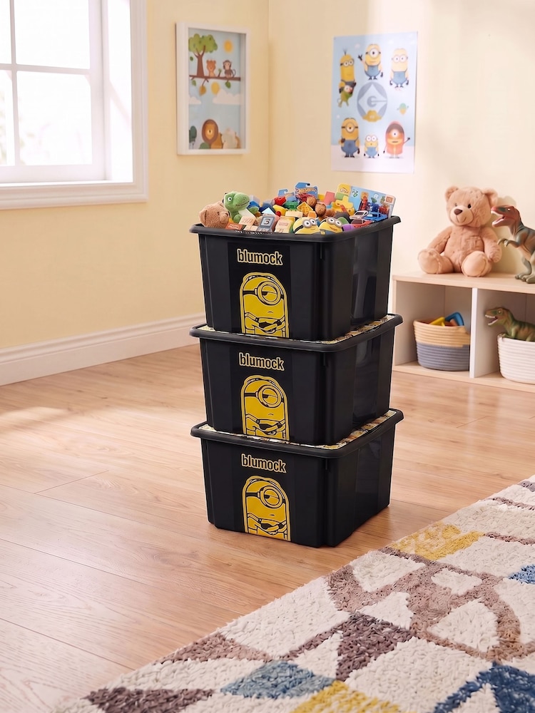 Keeeper 3 Pack 45L Minions Turning Stacking Boxes - Εικόνα 6 του 6 Keeeper 3 Pack 45L Minions Turning Stacking Boxes - Εικόνα 6 του 6