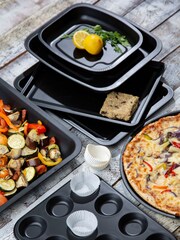 Wham 7 Piece Black Essentials Cookware Set - Image 2 of 4