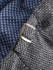 Charcoal Grey Texture Flat Cap - Image 4 of 5