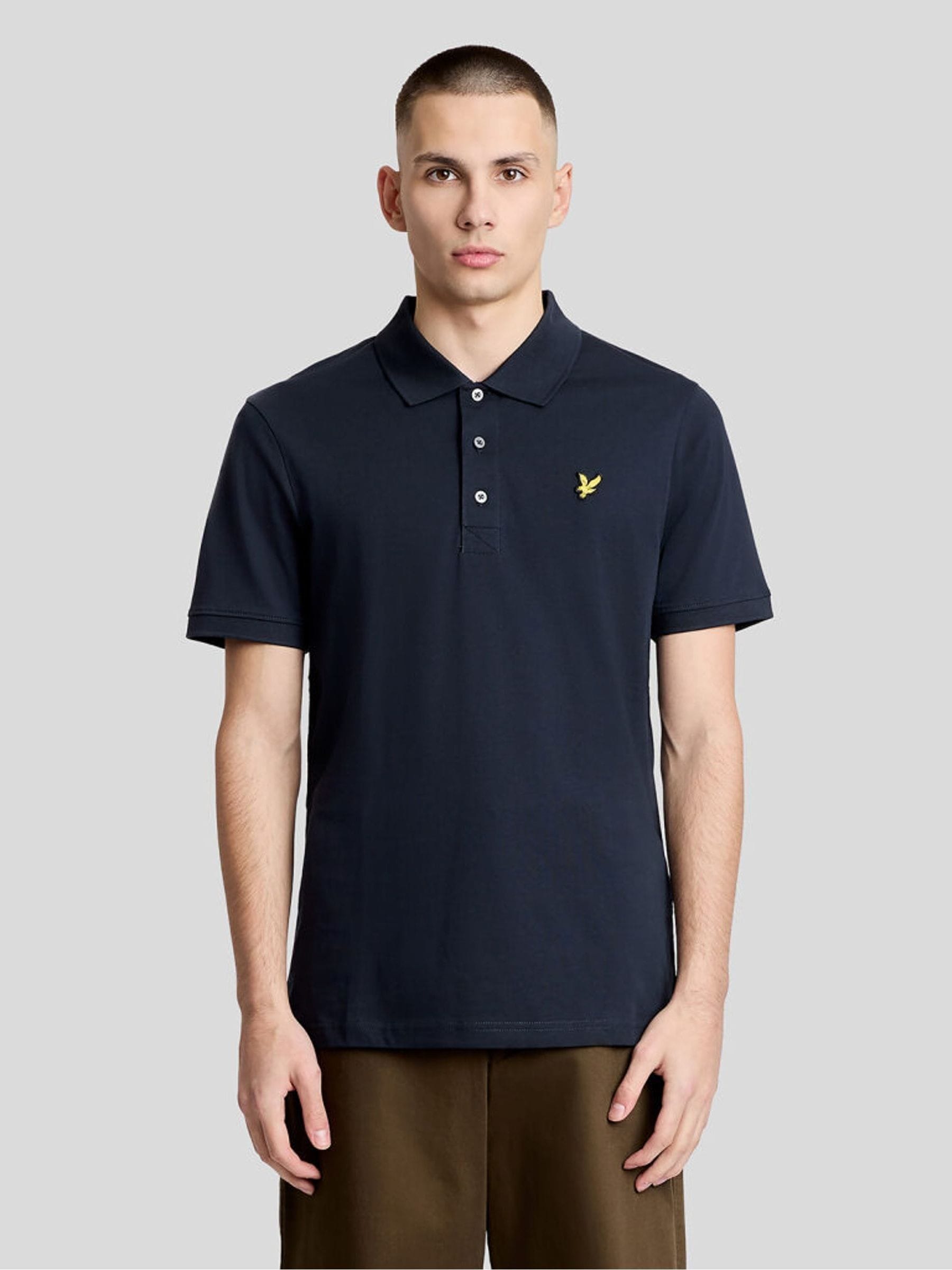 Lyle & Scott Men's Blue Jersey Polo T-Shirt