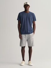 GANT Blue 100% Cotton Sunfaded Logo T-Shirt - Image 3 of 5