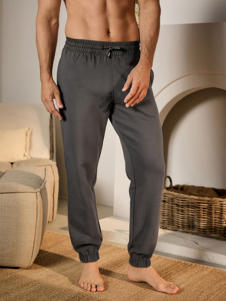 Charcoal Grey Cuffed Joggers - Image 1 of 9