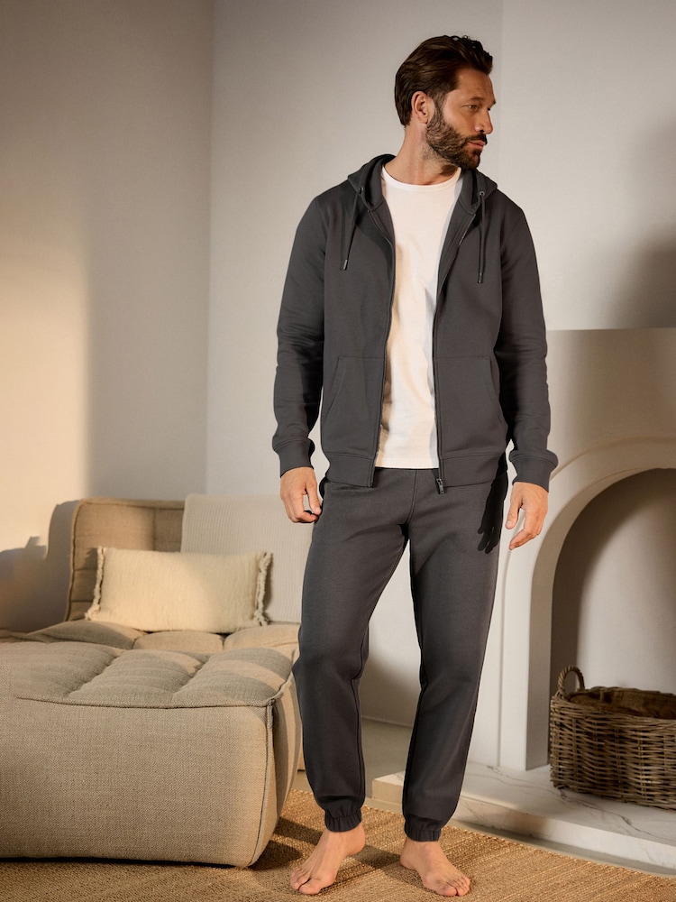 Charcoal Grey Cuffed Joggers - Image 2 of 9