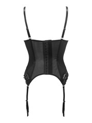 Pour Moi Black Lavish Padded Push Up Underwired Babydoll & Basque - Image 4 of 4