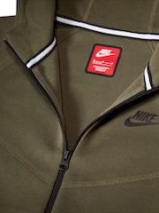 Olivgrün - Nike Tech Fleece-Kapuzenjacke mit Reißverschluss - Bild 5 von 8