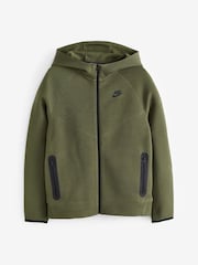 Olivgrün - Nike Tech Fleece-Kapuzenjacke mit Reißverschluss - Bild 8 von 8