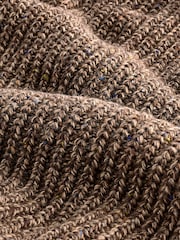 Нейтральный - Neppy Twist Knitted Scarf with Wool - Изображение 3 из 3