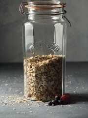 Kilner Set of 3 Facetted Clip Top Jars 1.8L - Image 2 of 4