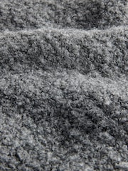Grey EDIT Boucle Knit Textured Scarf - Image 4 of 4