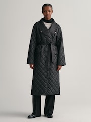 GANT Quilted Black Coat - Image 1 of 5