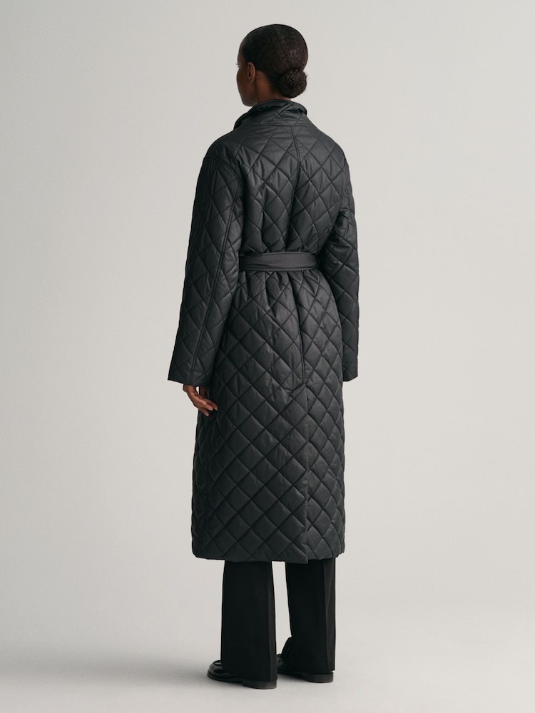 GANT Quilted Black Coat - Image 2 of 5