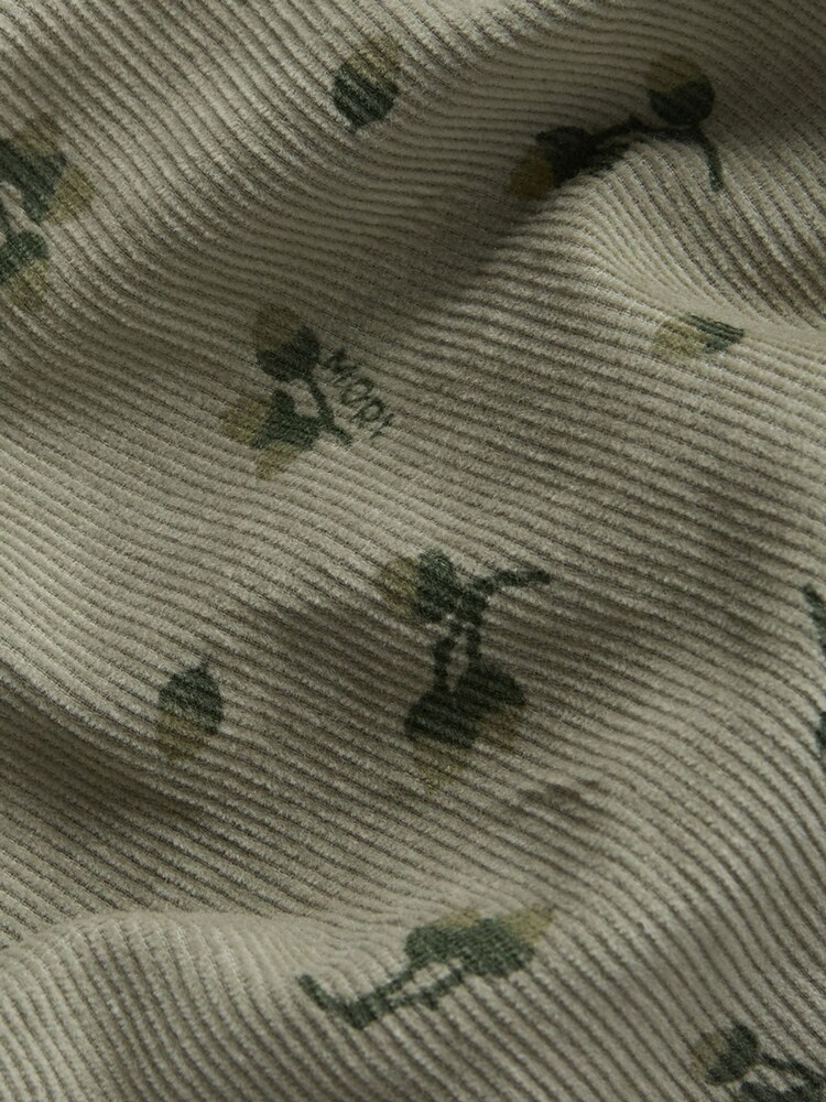 MORI Green Green Soft Corduroy Floral Sleeveless Dress & Tights Set - Image 5 of 5 MORI Green Green Soft Corduroy Floral Sleeveless Dress & Tights Set - Image 5 of 5