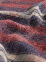 Red Check Woven Scarf - Image 5 of 5