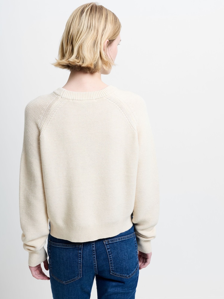 חום - French Connection סוודר עם צווארון עגול, דגם Lilly Mozart, %100 כותנה - תמונה 4 מתוך 4 חום - French Connection סוודר עם צווארון עגול, דגם Lilly Mozart, %100 כותנה - תמונה 4 מתוך 4