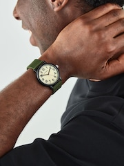 Sekonda Green Nova 40mm Round Black Analogue Watch with Strap - Image 1 of 6