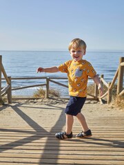 JoJo Maman Bébé Mustard Lion & Tiger Print Pocket T-Shirt - Image 3 of 5