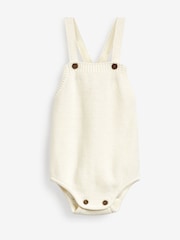 The Little Tailor Knitted Baby 100% Cotton Romper Bodysuit - Image 1 of 9