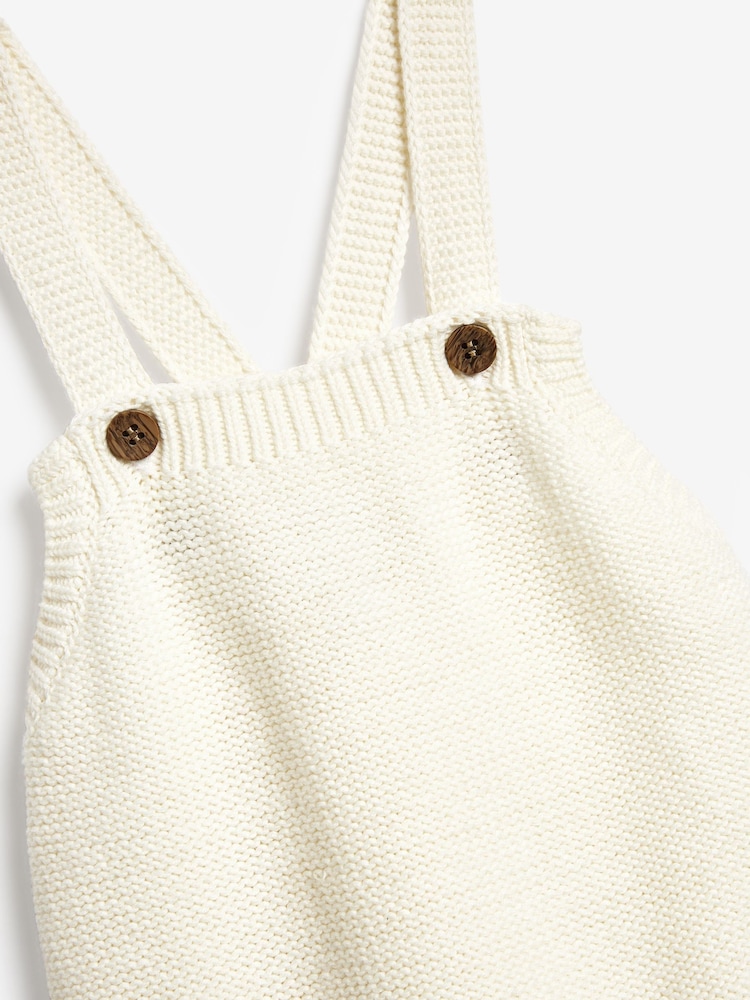 The Little Tailor Knitted Baby 100% Cotton Romper Bodysuit - Image 3 of 9