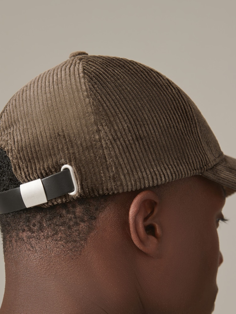 Olive Green Corduroy Cap - Image 2 of 4