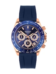 Sekonda Blue Circuit 39mm Round Rose Gold Analogue Watch with  Strap - Image 2 of 6