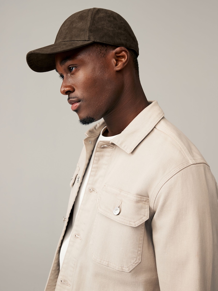 Brown Suedette Cap - Image 1 of 4
