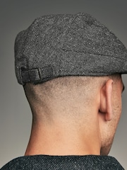 Gris antracita - Gorra plana de mezcla de lana - Imagen 2 de 5