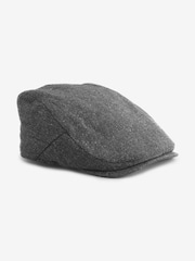 Gris antracita - Gorra plana de mezcla de lana - Imagen 3 de 5