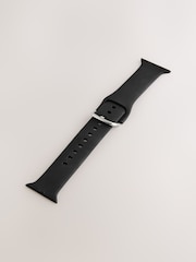 Black Silicone Watch Strap - Image 5 of 7