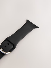 Black Silicone Watch Strap - Image 6 of 7