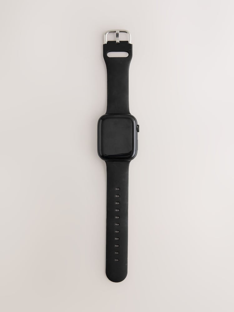 Black Silicone Watch Strap - Image 7 of 7
