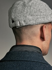 Grey Wool Blend Flat Cap - Image 2 of 5