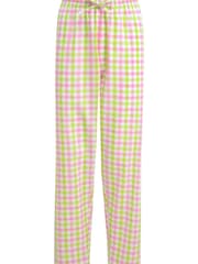 Pour Moi Pink Woven Gingham Paperbag 100% Cotton Trousers - Image 4 of 5
