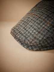Grey Signature Flat Cap with 100% Wool - Image 3 of 3