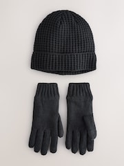 Negro - Set de gorro y guantes Thinsulate - Imagen 1 de 8