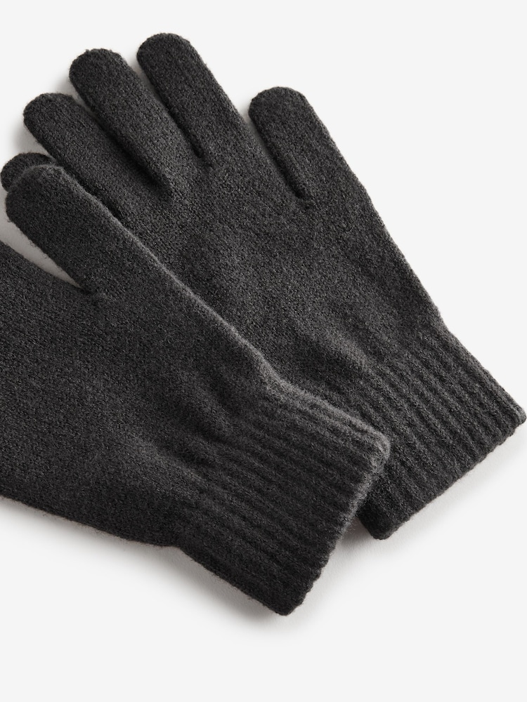 Черный - Hat, Gloves and Scarf Soft Touch Set - Изображение 10 из 10
