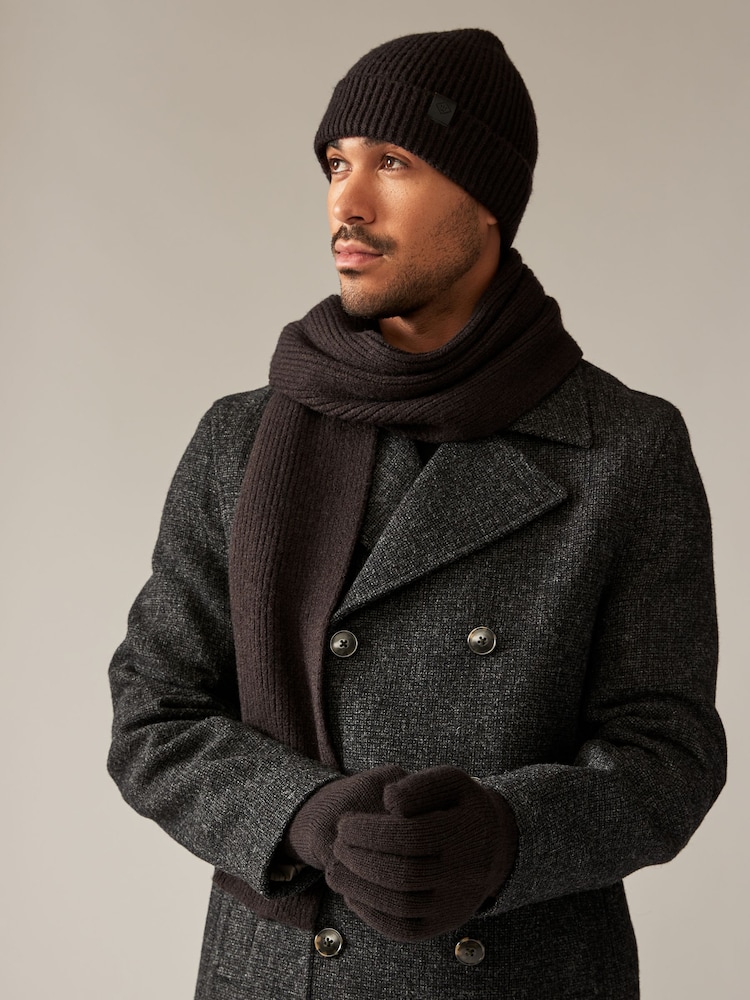 Черный - Hat, Gloves and Scarf Soft Touch Set - Изображение 2 из 10