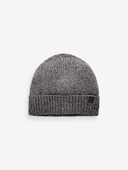 Темно-серый - Beanie Hat And Knitted Scarf Soft Touch Set - Изображение 5 из 7