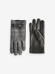Grey Wool Blend Flat Cap and Gloves Set - Image 2 of 4