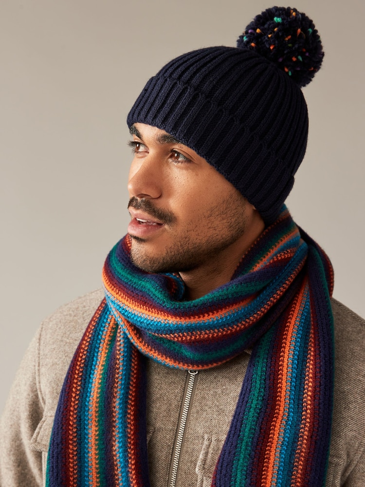 Multi Hat And Knitted Scarf Set - Image 2 of 8 Multi Hat And Knitted Scarf Set - Image 2 of 8