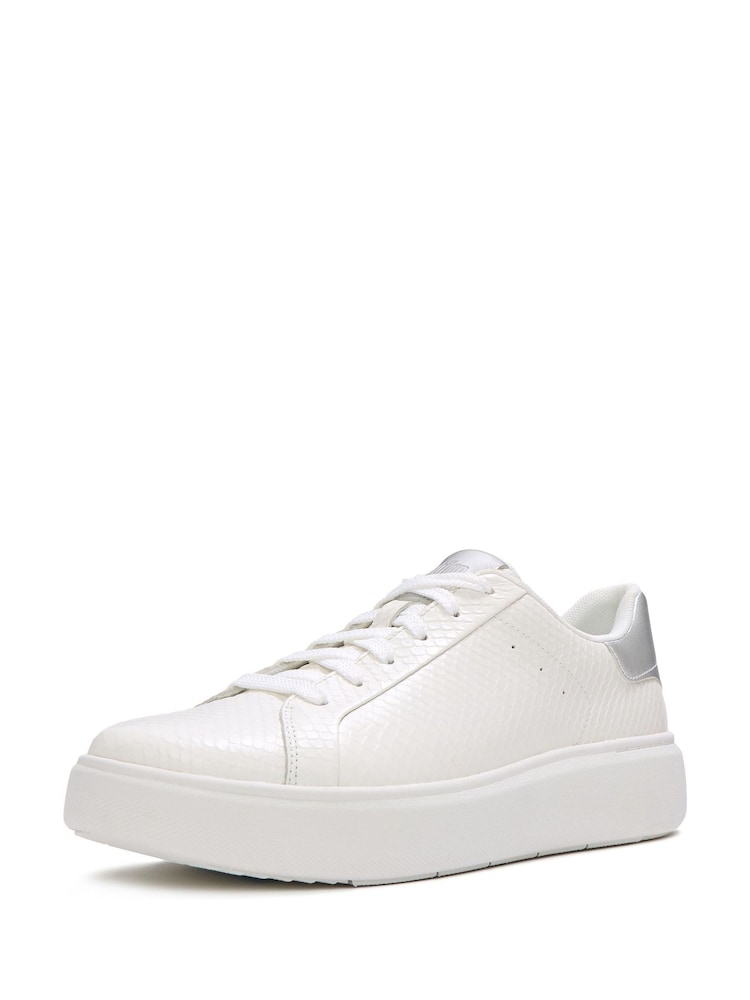 FitFlop White RTG Lace Up Sneaker Trainers - Image 2 of 4
