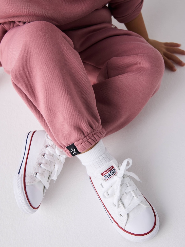 Converse White Chuck Taylor All Star Infant Low Trainers - Image 1 of 9