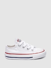 Converse White Chuck Taylor All Star Infant Low Trainers - Image 5 of 9