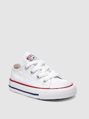 Converse White Chuck Taylor All Star Infant Low Trainers - Image 6 of 9