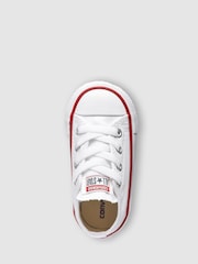 Converse White Chuck Taylor All Star Infant Low Trainers - Image 7 of 9
