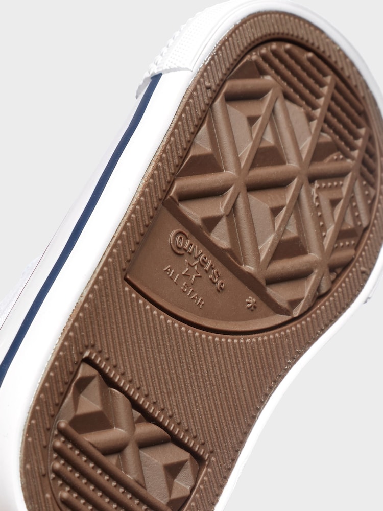 Converse White Chuck Taylor All Star Infant Low Trainers - Image 8 of 9