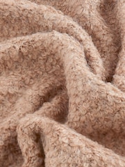 Mole Brown Bouclé High Neck Long Sleeve Jumper Dress - Image 6 of 6