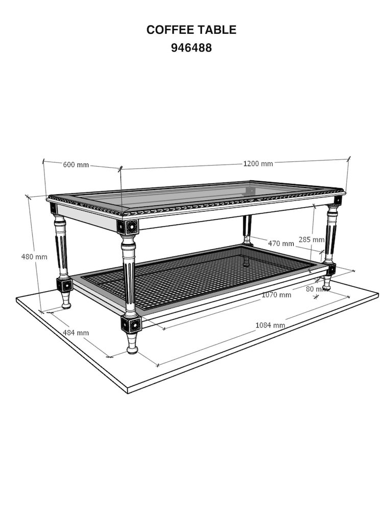 Shabby Chic by Rachel Ashwell® White Juni Coffee Table - Image 9 of 9