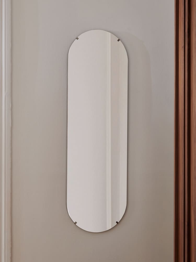 Jasper Conran London Clear Oval Clip Mirror - Image 1 of 4 Jasper Conran London Clear Oval Clip Mirror - Image 1 of 4