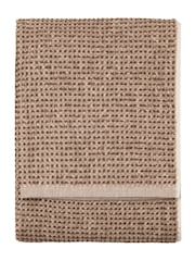 Yard Chocolate Brown Hebden Waffle Towel - Image 3 of 4