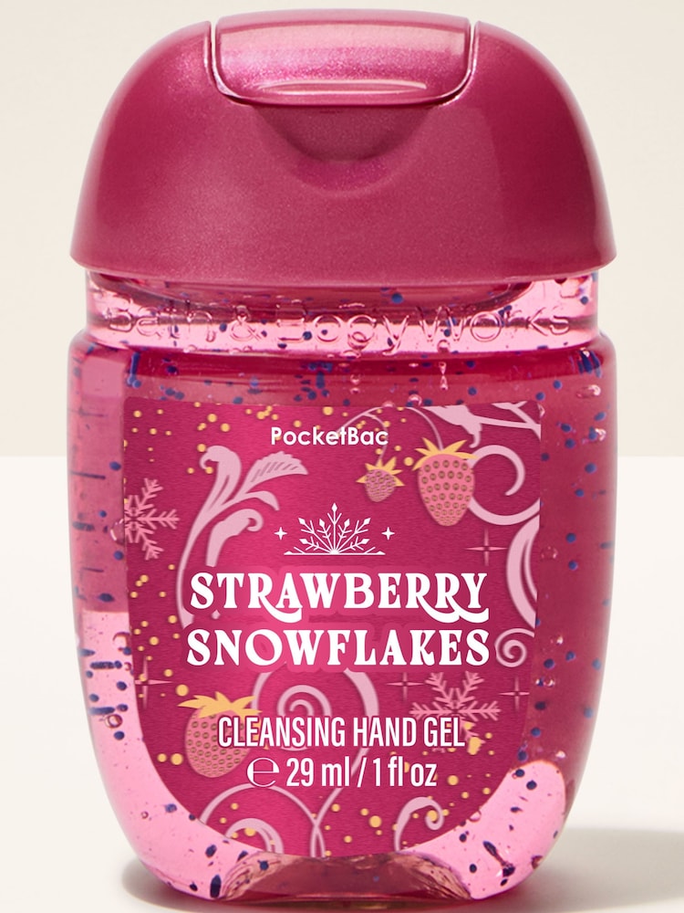 Bath & Body Works Strawberry Snowflakes Pocketbac Cleansing Hand Gel 29ml - Image 1 of 1